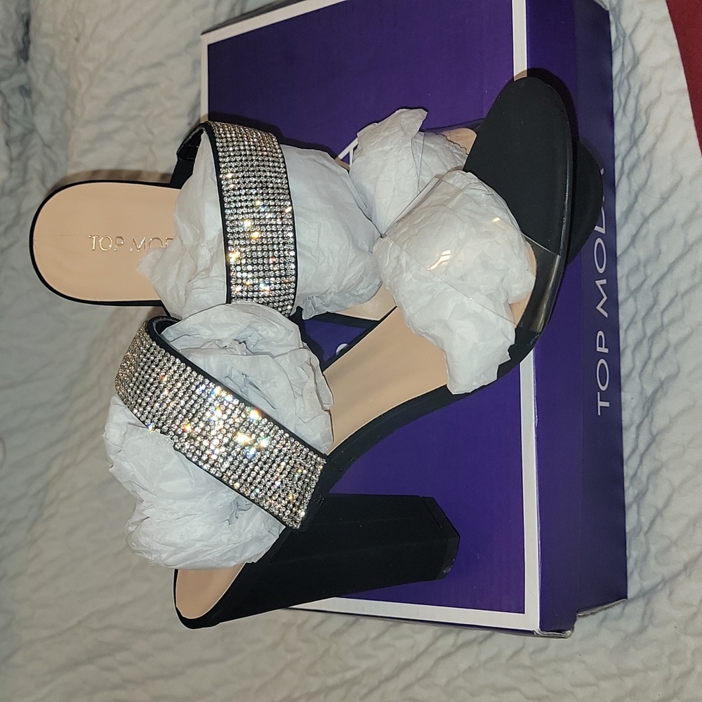 Black Rhinestone Heels - Picture 6 of 6